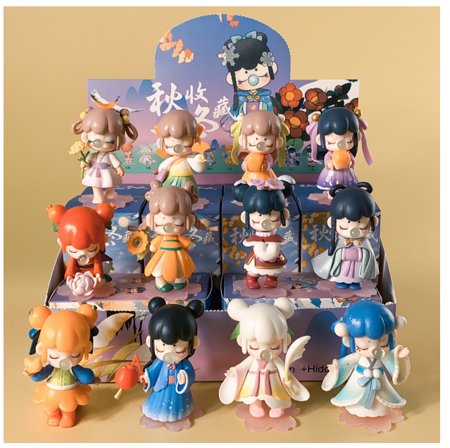 WholesaleTrendy blind box, 24 solar terms  trendy toys, ornaments, birthday gifts Pop mart Macaroon Trendy blind box