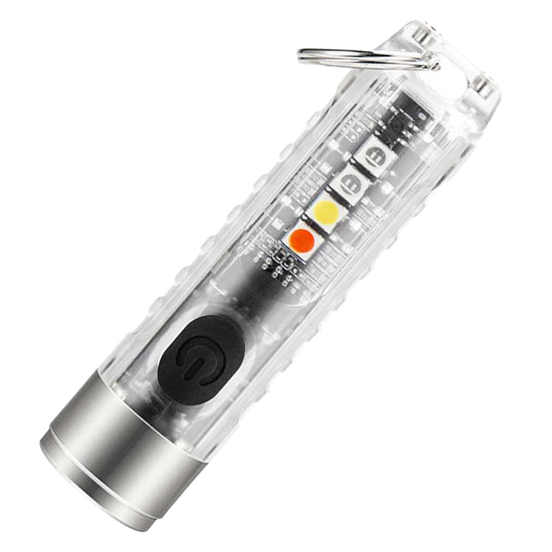 Mini AA Rechargeable USB Flashlight IP66 Waterproof 400 Lumens LED Emergency Camping & Fishing High-Power Flashlight